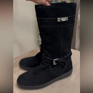 Coach Tallulah model Black Suede Women's Winter Boots